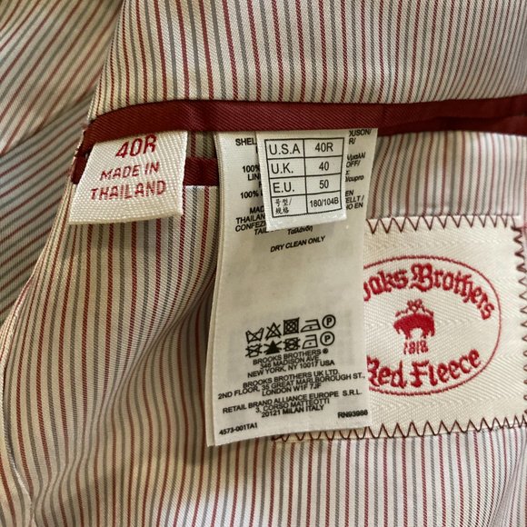 Brooks Brothers “Red Fleece” Milano Slim Navy Suit 40 Regular - Picture 3 of 15